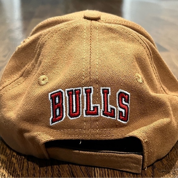 NWT Chicago Bulls Licensed Ultra Game Khaki One Size Embroidered Logo Patch Hat - Picture 8 of 8